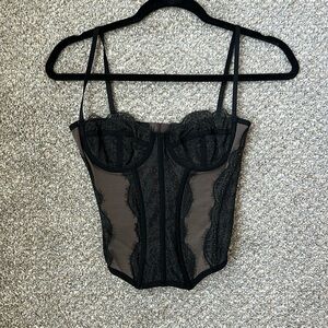 Urban outfitters corset size small, black